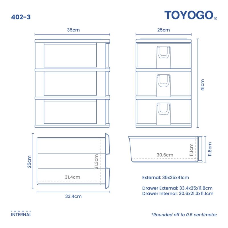 3 TIER 3B A4 DRAWER (402-3) - Image 7