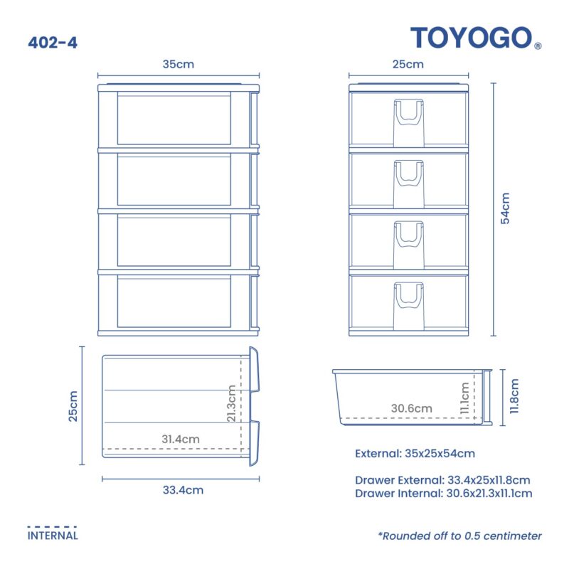 4 TIER 4B A4 DRAWER (402-4) - Image 5