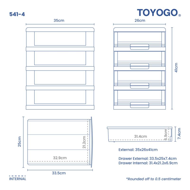 4 TIER MARINE A4 DRAWER (541-4) - Image 3