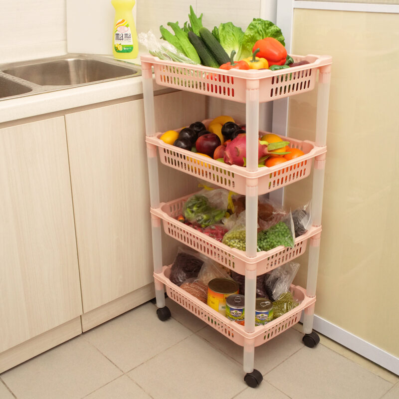 4 TIER BASKET TROLLEY (884-4) - Image 9