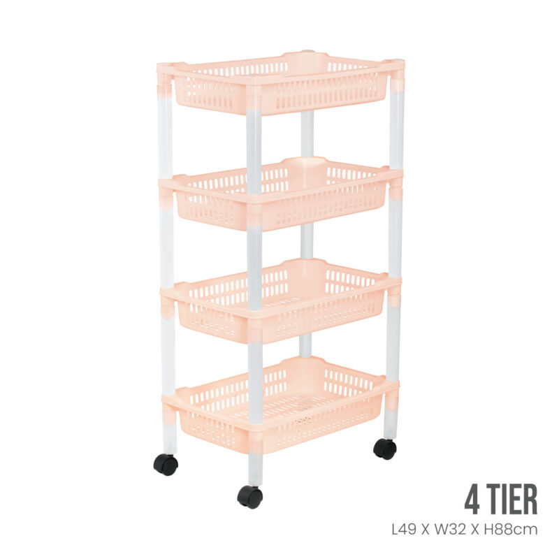 4 TIER BASKET TROLLEY (884-4) - Image 5