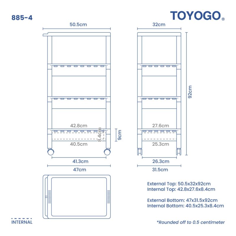 4TIER TIM SUM TROLLEY (885-4) - Image 7